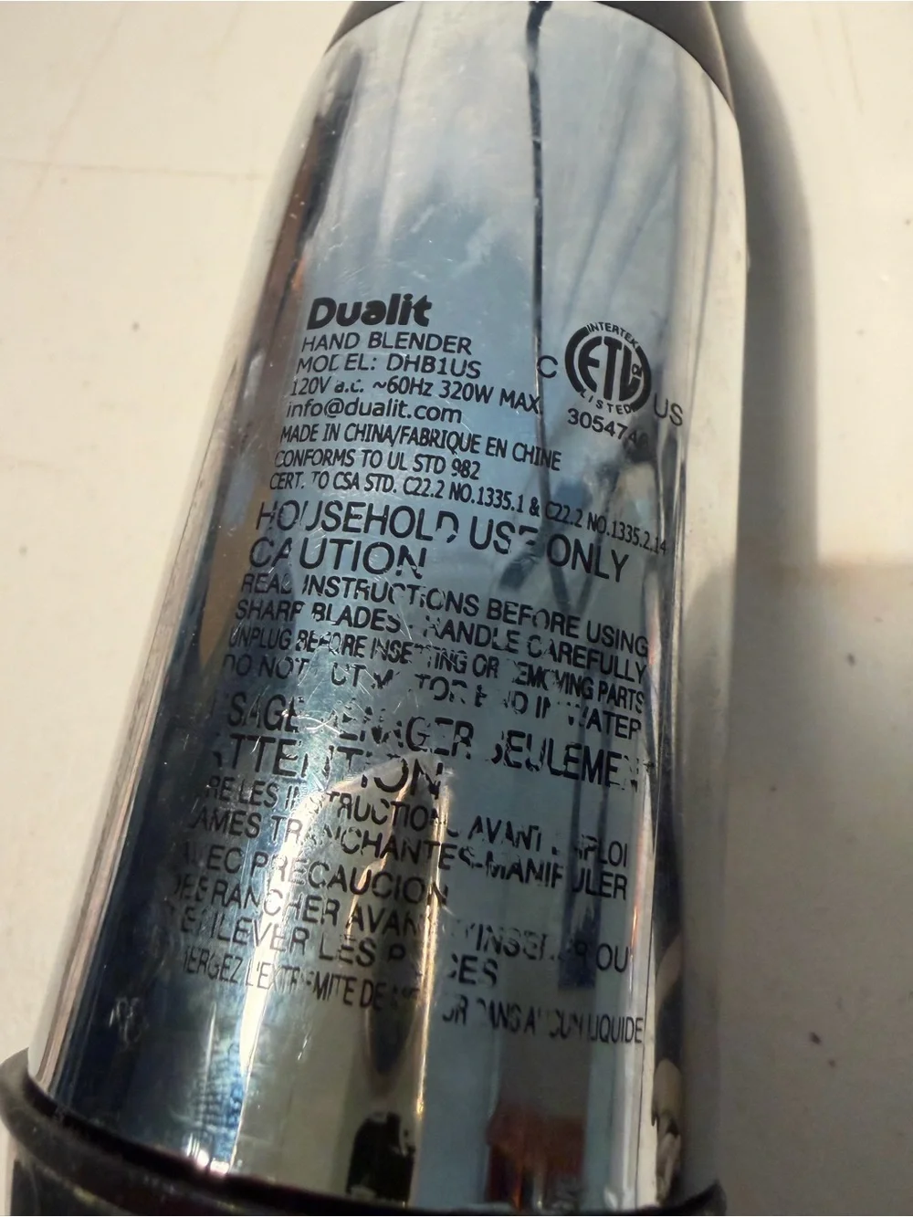 Dualit Immersion Hand Blender - Black and Stainless Steel vintage works great